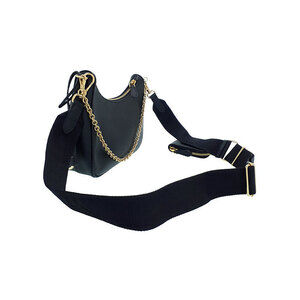 Prada ReEdition Shoulder Saffiano 2005 Bag Black Chain Leather